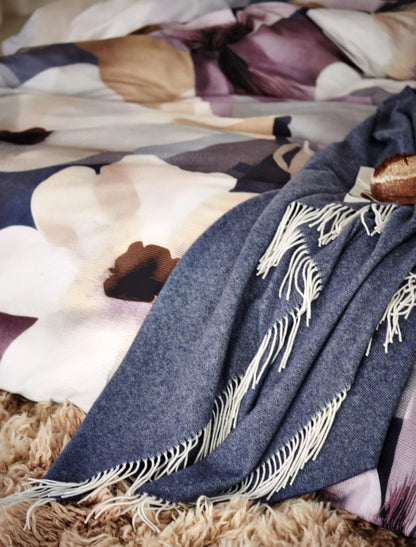 Plaid Merinowolle & Kaschmir mit Fransen Serina Home