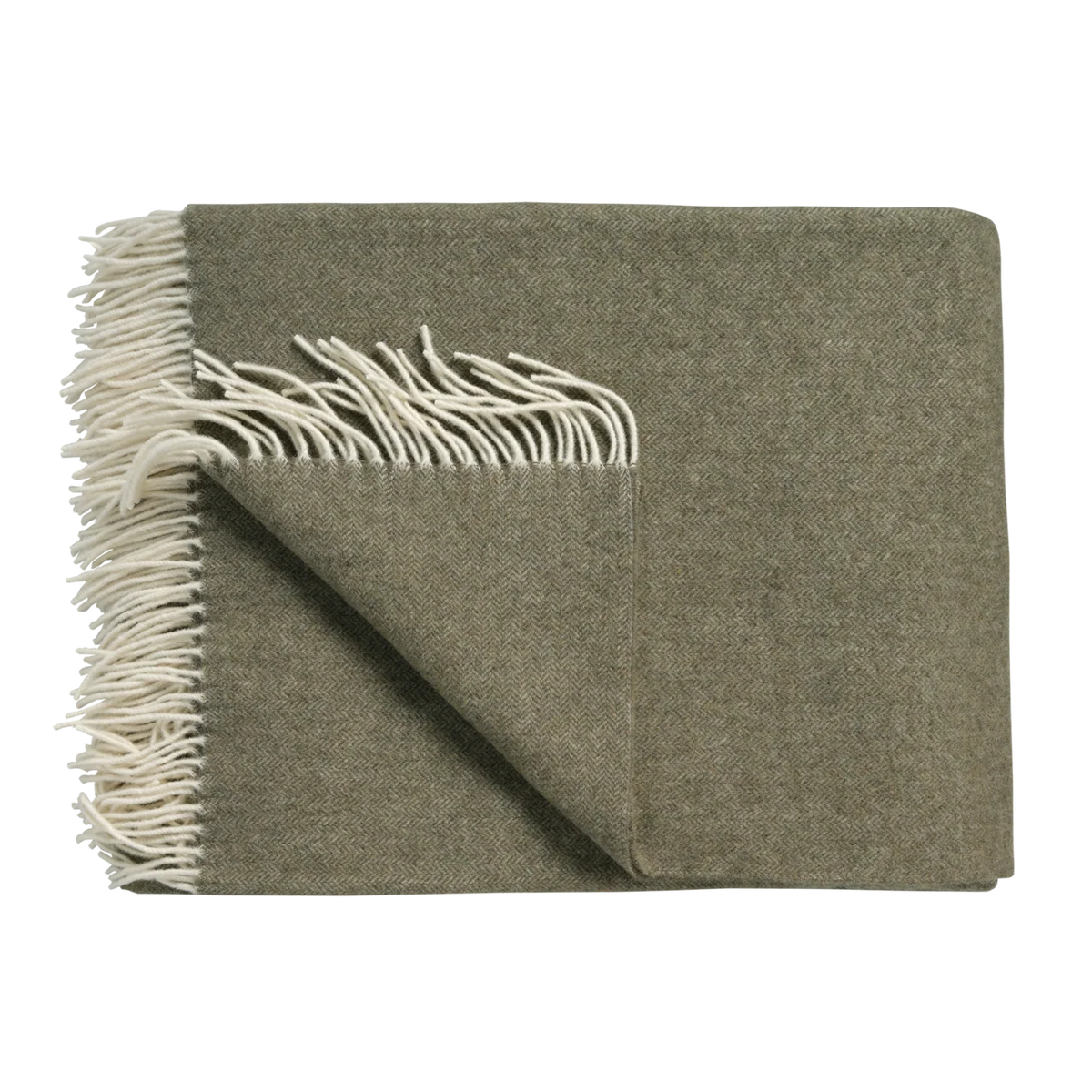 Plaid Merinowolle & Kaschmir mit Fransen Serina Home