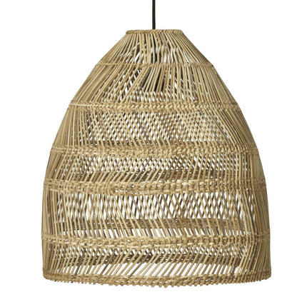 Rattan-Hängelampe (45cm) in Natur: Die Pendelleuchte "Maja" von PR Home im Boho-Stil ist ein stilvoller Blickfang.