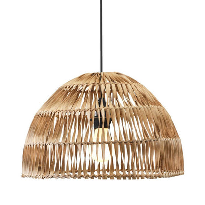 Hängelampe "Lace": Die gedrehte Rattan-Hängelampe (37cm) ist eine ausgefallene Leuchte.