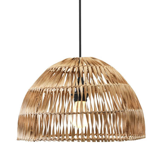 Hängelampe "Lace": Die gedrehte Rattan-Hängelampe (37cm) ist eine ausgefallene Leuchte.