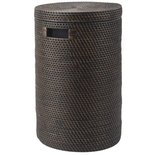 Wäschekorb Rattan mit Deckel Cino
