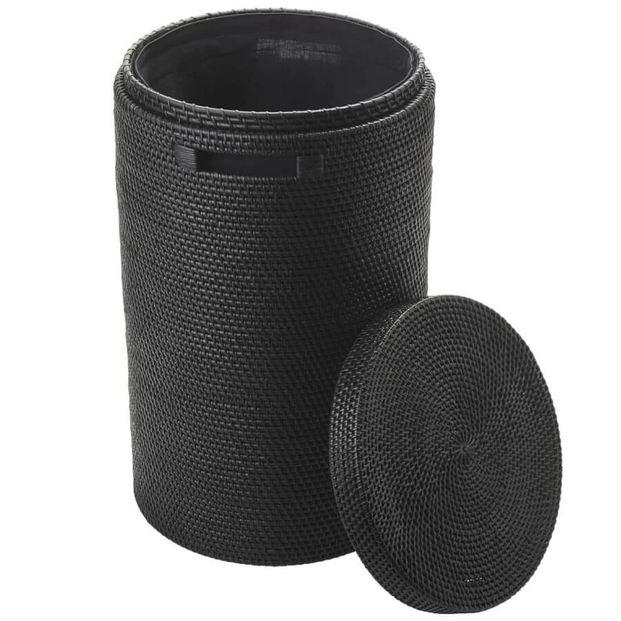 Rattan-Wäschekorb mit Deckel: Der moderne Wäschekorb "Cino" von Aquanova ist ein stilvolles Badaccessoire.