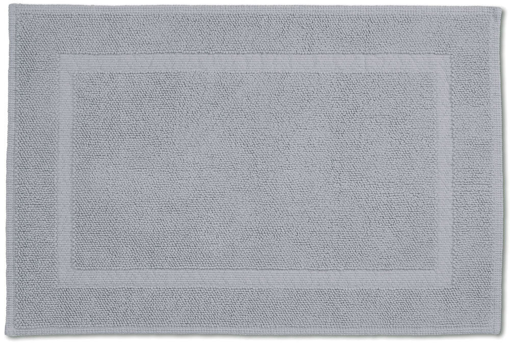 Rhomtuft Vorleger/Badvorleger Pearl in Kiesel, harmonische Farben für ein entspannendes Bad.
