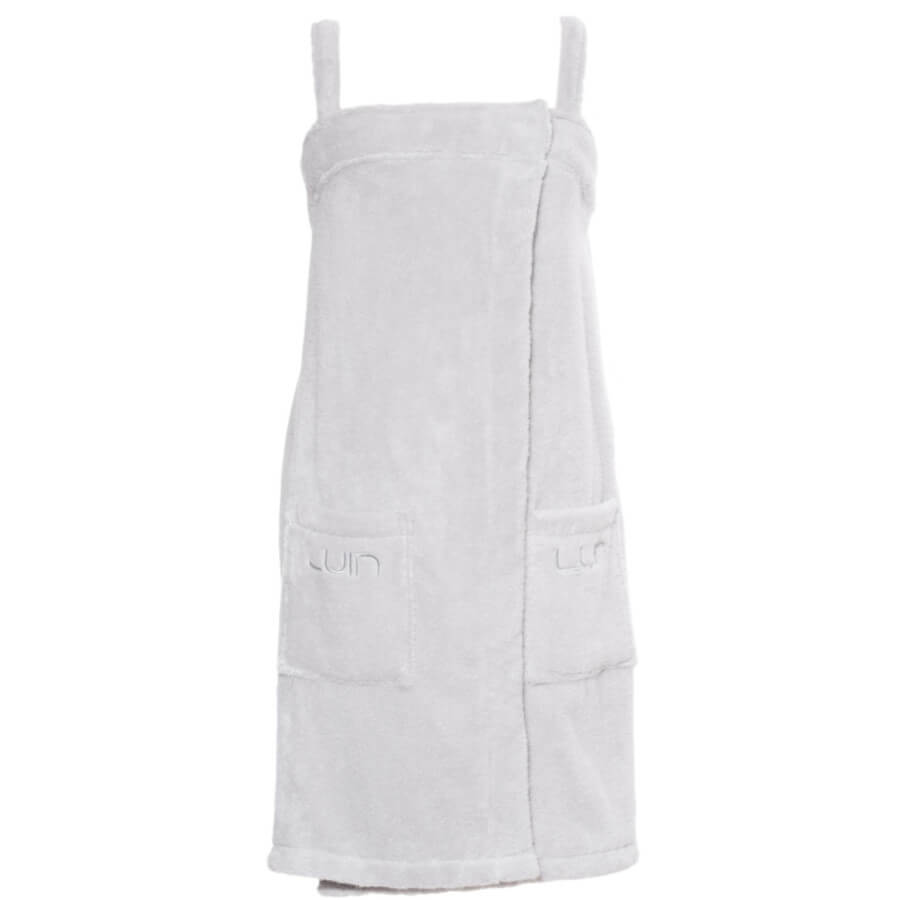 Luin Living SPA Saunakleid, Damen, Baumwolle, saugstark, Grau/Pearl Grey: Bequemes Kleid für die Sauna.