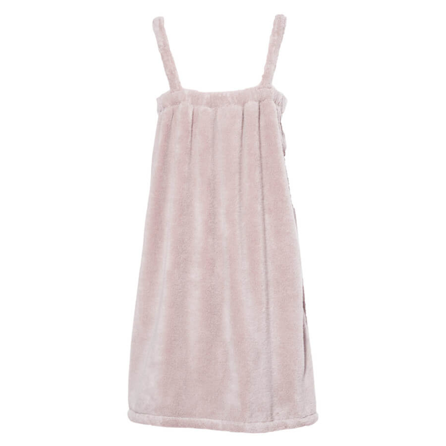 Luin Living SPA Saunakleid, Damen, Baumwolle, saugstark, Rose (Rückansicht): Bequemes Kleid für die Sauna.