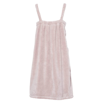 Luin Living SPA Saunakleid, Damen, Baumwolle, saugstark, Rose (Rückansicht): Bequemes Kleid für die Sauna.