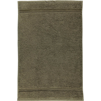 Saunatuch oder Saunahandtuch Princess von Rhomtuft in elegantem Taupe, für stilvolle Sauna-Gänge.