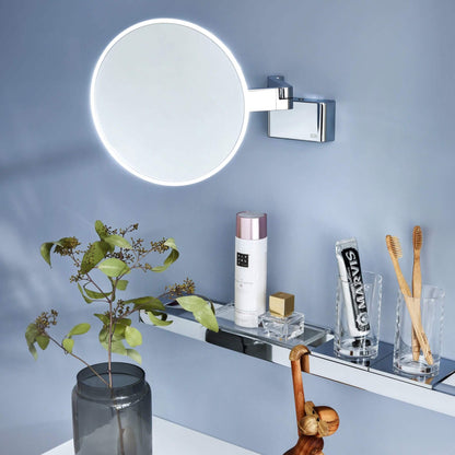 Moderner LED-Schminkspiegel von Emco mit 3-5facher Vergrößerung: Klare Sicht für Ihr perfektes Styling – dieser Schminkspiegel von Emco ist ein moderner und praktischer Helfer.