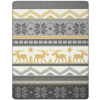Schmusedecke mit Motiv im Alpen Chic – Winter Knit Kollektion von Biederlack
