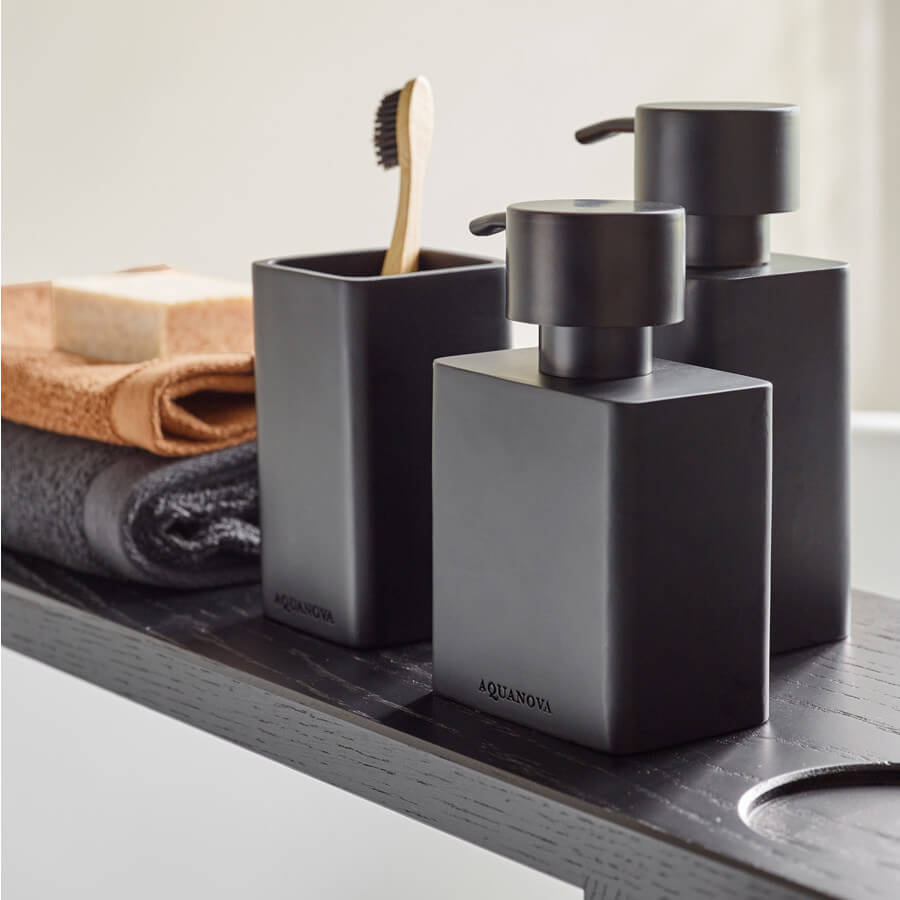 Aquanova Khana Schwarze Bad-Accessoires: Moderne Accessoires für Ihr Badezimmer.