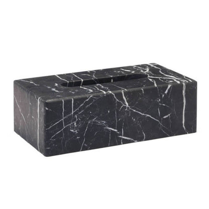 Aquanova Nero Schwarze Kosmetiktuchbox, Marmor: Elegante Aufbewahrung für Ihr Bad.