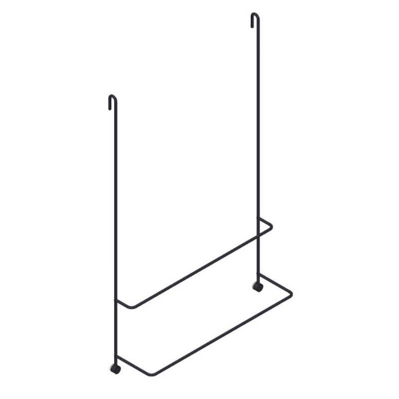 Schwarzer Badetuchhalter "Server" von Giese: Der Handtuchhalter zum Einhängen (520mm) ist ein stilvoller Handtuchhalter.