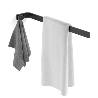 Schwarzer Handtuchhalter mit Handtuchhaken – Handtuchstange Giese