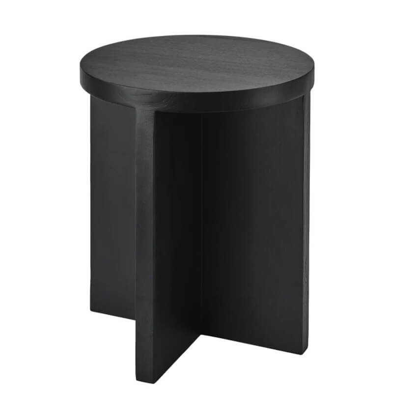 Schwarzer Hocker "Cole": Der Badhocker von Aquanova ist ein modernes und stilvolles Badaccessoire.