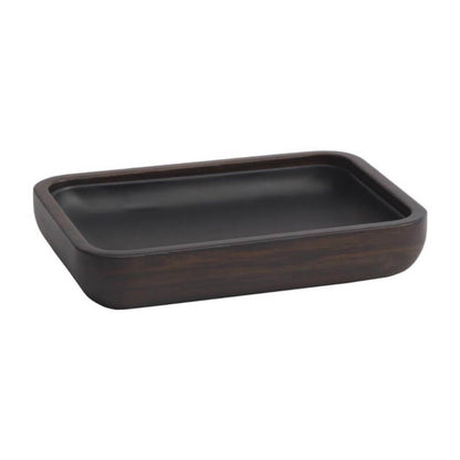 Seifenschale aus Holz Ebony in Dunkelbraun – elegante Seifenablage von Aquanova für modernes Badezimmer