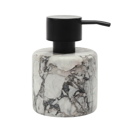 Aquanova Nero Seifenspender, Marmor, Weiß/Schwarz: Elegante Accessoires für Ihr Badezimmer.