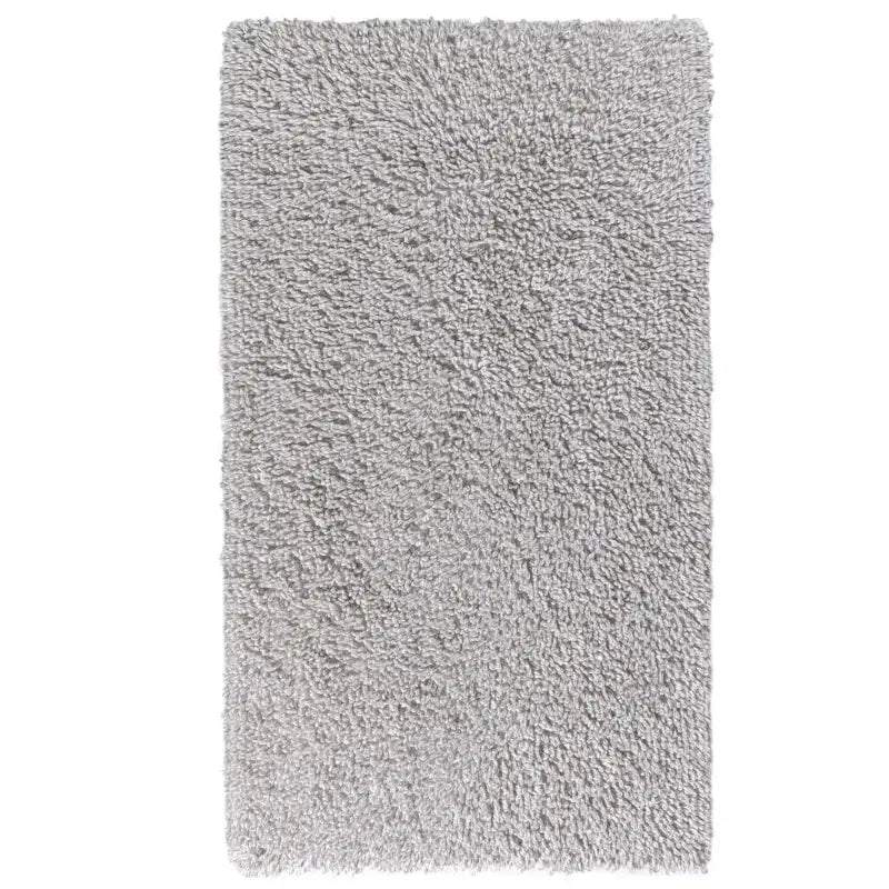 Moderner Badteppich Shaggy Filo Hochflor Schlaufen Flor Beige