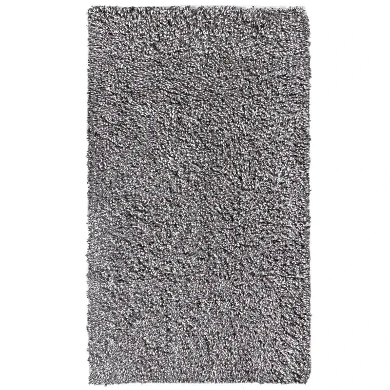 Moderner Badvorleger Shaggy Filo Charcoal Grau für Badezimmer