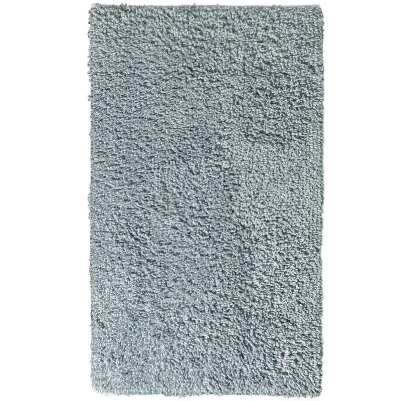 Shaggy Badteppich Filo in Seagreen Türkis mit Hochflor-Schlaufen für modernes Badezimmer