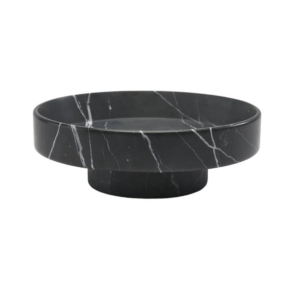 Sockel Tablett rund Nero