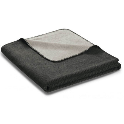 Sofadecke, Melange, Couchdecke/Wohndecke, Doubleface, Anthrazit/Silber: Moderne, zweifarbige Decke für Ihr Zuhause.