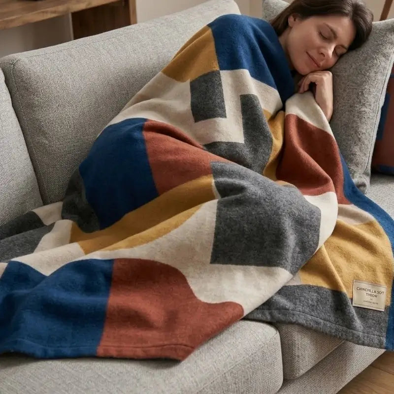 Gemütliche Couchdecke aus weichem Stoff für Sofa und Wohndecke zum Einkuscheln