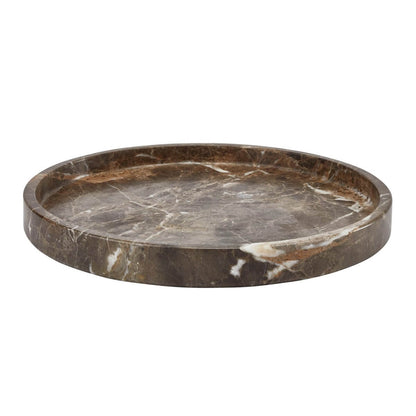 Aquanova Hammam runde Marmor-Ablage, 30cm: Elegantes Tablett für Ihr Badezimmer.