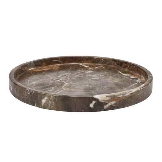 Aquanova Hammam runde Marmor-Ablage, 30cm: Elegantes Tablett für Ihr Badezimmer.