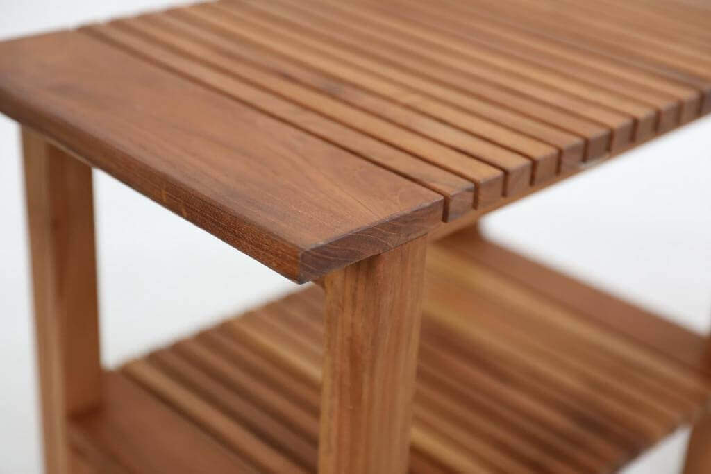 Stilvoller Teakholz-Couchtisch/Beistelltisch: Natürliche Eleganz für Ihr Zuhause.