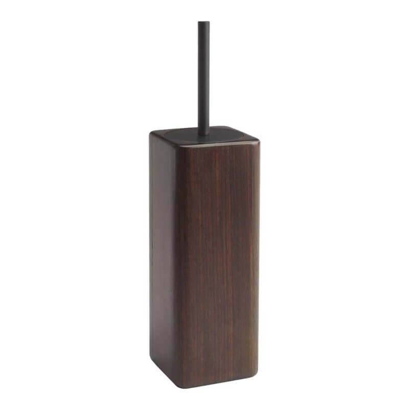 Toilettenbürste WC-Bürstengarnitur aus Holz Ebony – elegante und moderne WC-Bürste von Aquanova