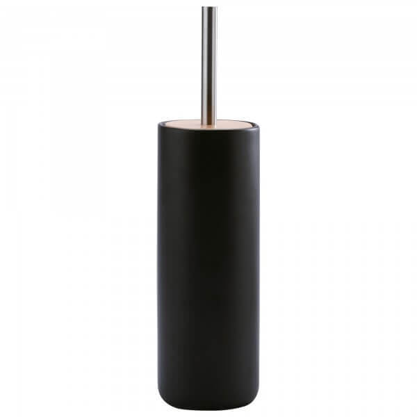 Aquanova Oscar Toilettenbürste in Schwarz mit Holzgriff: Stilvolles Bad-Accessoire in edlem Design.