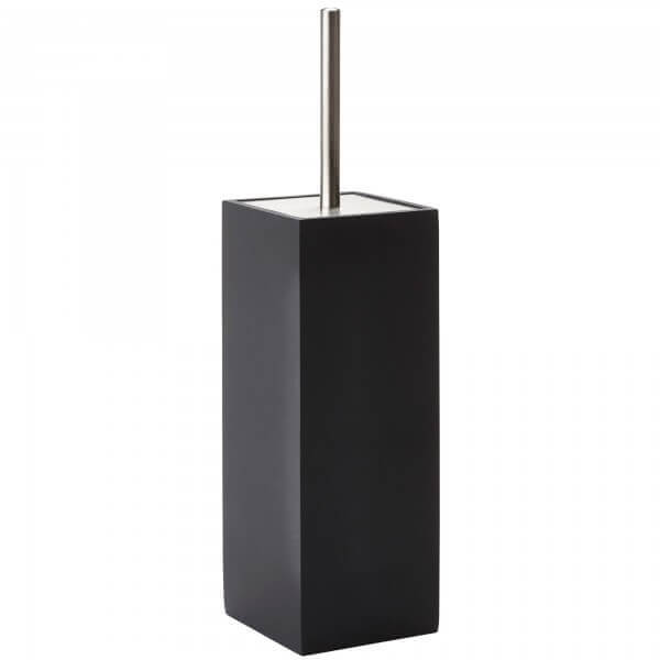 Aquanova Moon WC-Bürstengarnitur in Schwarz: Langlebige Toilettenbürste in modernem Design.