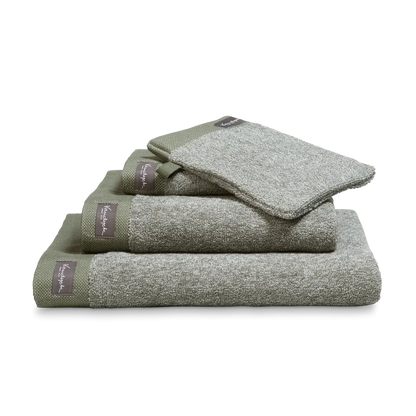 Vandyck Mouliné Handtücher Olivegrün – melierte Naturfarbe, weiche Baumwolle & hochwertiges Badtextil
