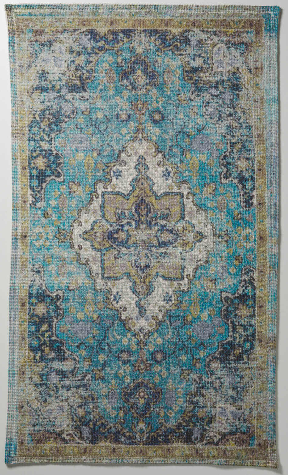 Vintage-Teppich in Olivgrün: Der moderne Vorleger "Persia" von Evelyn Kahle in Olivgrün bringt einen Hauch von Vintage-Charme in Ihr Zuhause.