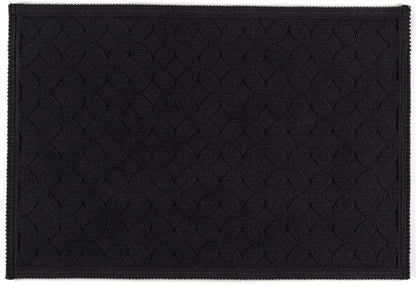 Vorleger Seaside von Rhomtuft/Badezimmermatte in Schwarz, moderner Teppich für ein stilvolles Bad.