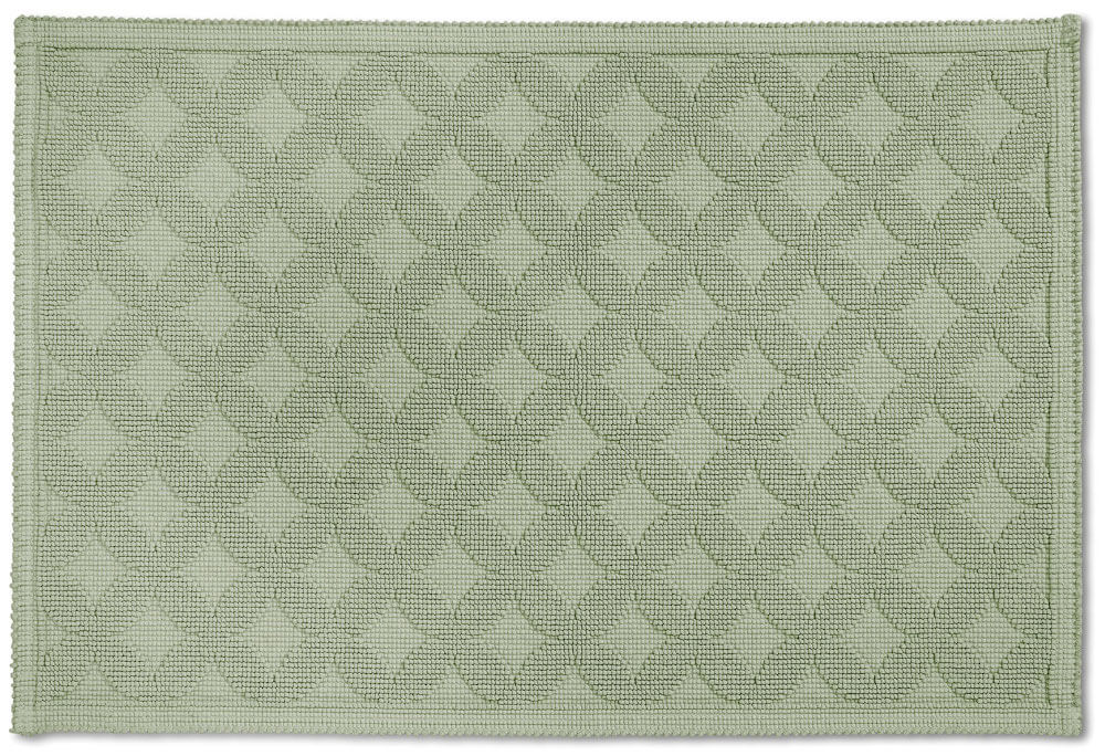 Rhomtuft Seaside Vorleger in Olive: Hochwertige Badezimmermatte für Ihr Bad.