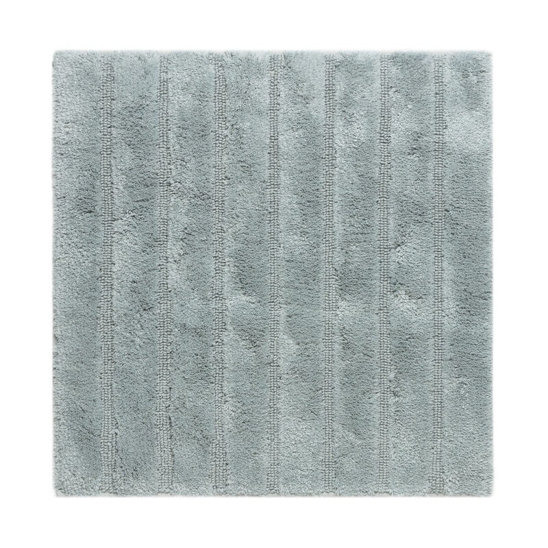 Quadratischer Badematte in frischem Seagreen, speziell als WC-Vorleger, rutschfest und mit Hoch-Tief-Struktur.