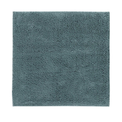 WC-Vorleger Havanah in Eucalyptus von Casilin in 60x60 cm – weicher Baumwoll-Badteppich mit rutschfester Unterseite für ein modernes Badezimmer.