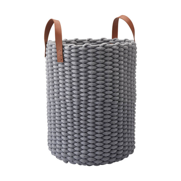 Wäschekorb mit Strickoptik Rudon