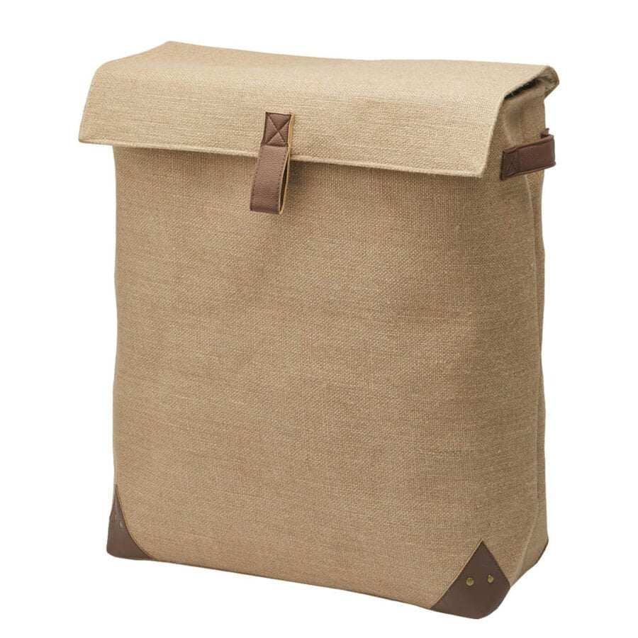 Natürlicher Jute-Wäschesammler mit Trennfächern von Arian.