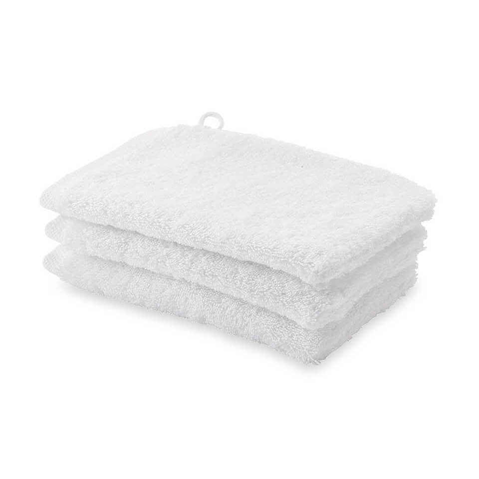 Aquanova London Waschhandschuh-Set, Weiß: Praktisches Set für Ihr Badezimmer.