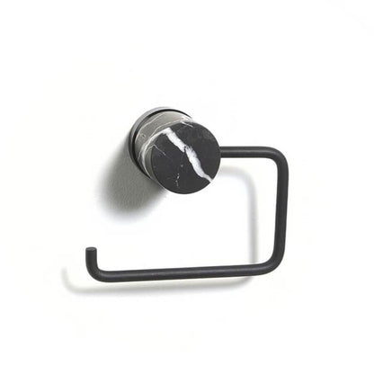 WC-Rollenhalter aus schwarzem Marmor: Der Toilettenpapierhalter "Nero" von Aquanova ist ein edles Badaccessoire.