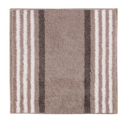 WC Vorleger Lima in Sand – moderner Badteppich mit Streifen, weich und pflegeleicht.