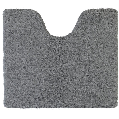 Rhomtuft Square Aspect WC-Vorleger mit Ausschnitt in Kiesel: Passender Vorleger für Ihre Toilette.