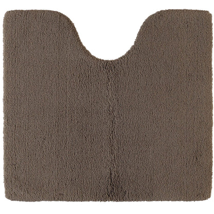 Rhomtuft Square Aspect WC-Vorleger mit Ausschnitt in Taupe: Passender Vorleger für Ihre Toilette.