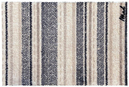 Weiche Badezimmermatte, moderner gemusterter Badvorleger, Modell Ian von Mad About Mats.