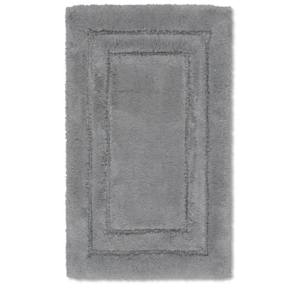 Dunkelgrauer Badteppich mit weichem Hoch-Tief-Flor – Serie Harmony von Luin Living
