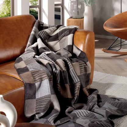 Wohndecke Shadow Check – Sofadecke 150 x 200 cm