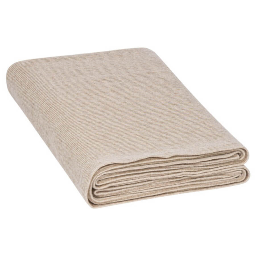 Wollplaid in Beige: Das kuschelig weiche Wollplaid "Edinburgh" in Beige ist ein gemütlicher Überwurf für Sofa und Bett.